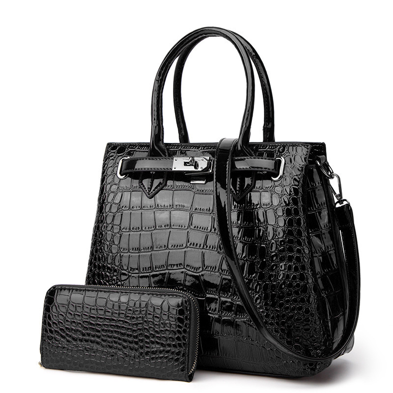 Factory Wholesale Women Handbags Leather Crocodile Luxury Handbags For Lady Hand Bag High Quality Leather Shoulder Bag