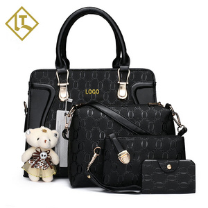 2021 OEM&ODM Wholesale Custom Style LOGO Designer Fashion Luxury For Bags Women Ladies Genuine Leather Handbags Set