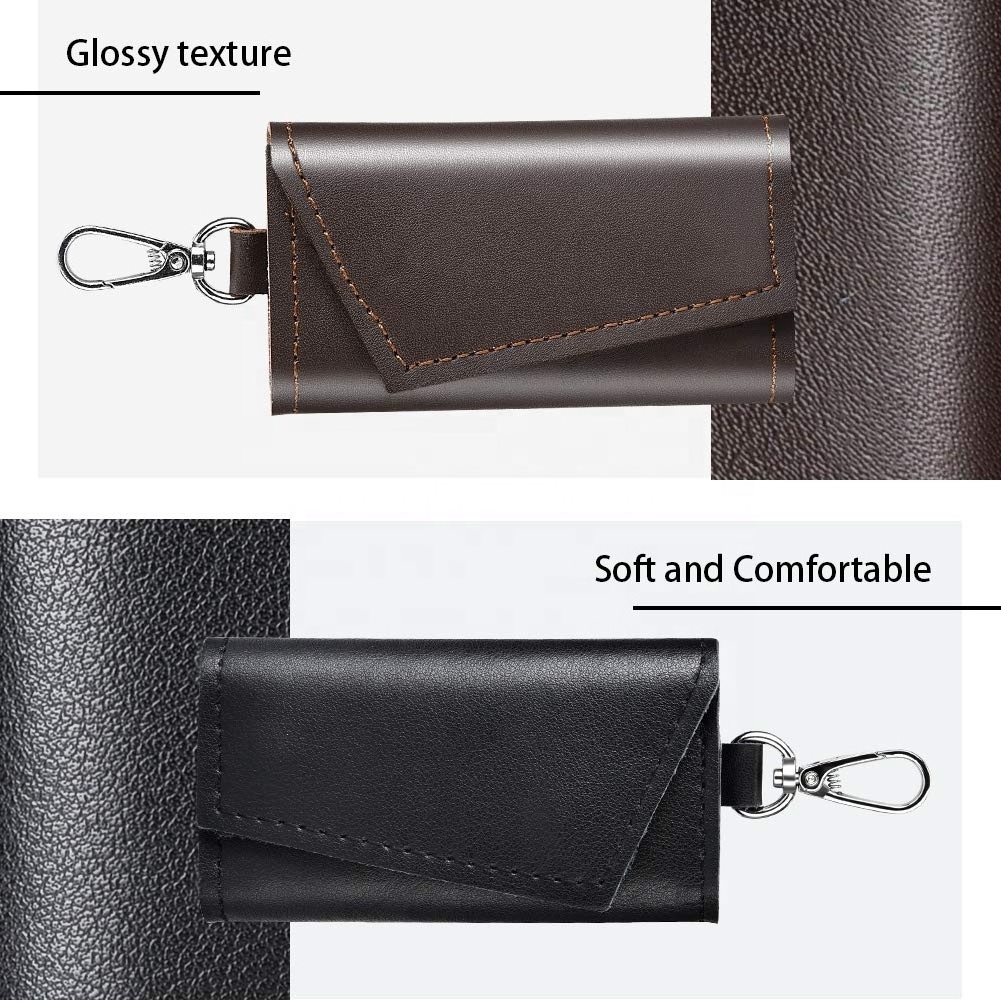 2020 New Design Multi Function Wallet Bag Key Case Cash Purse Keyring Pouch Mini Leather Key Holder Wallet for men women