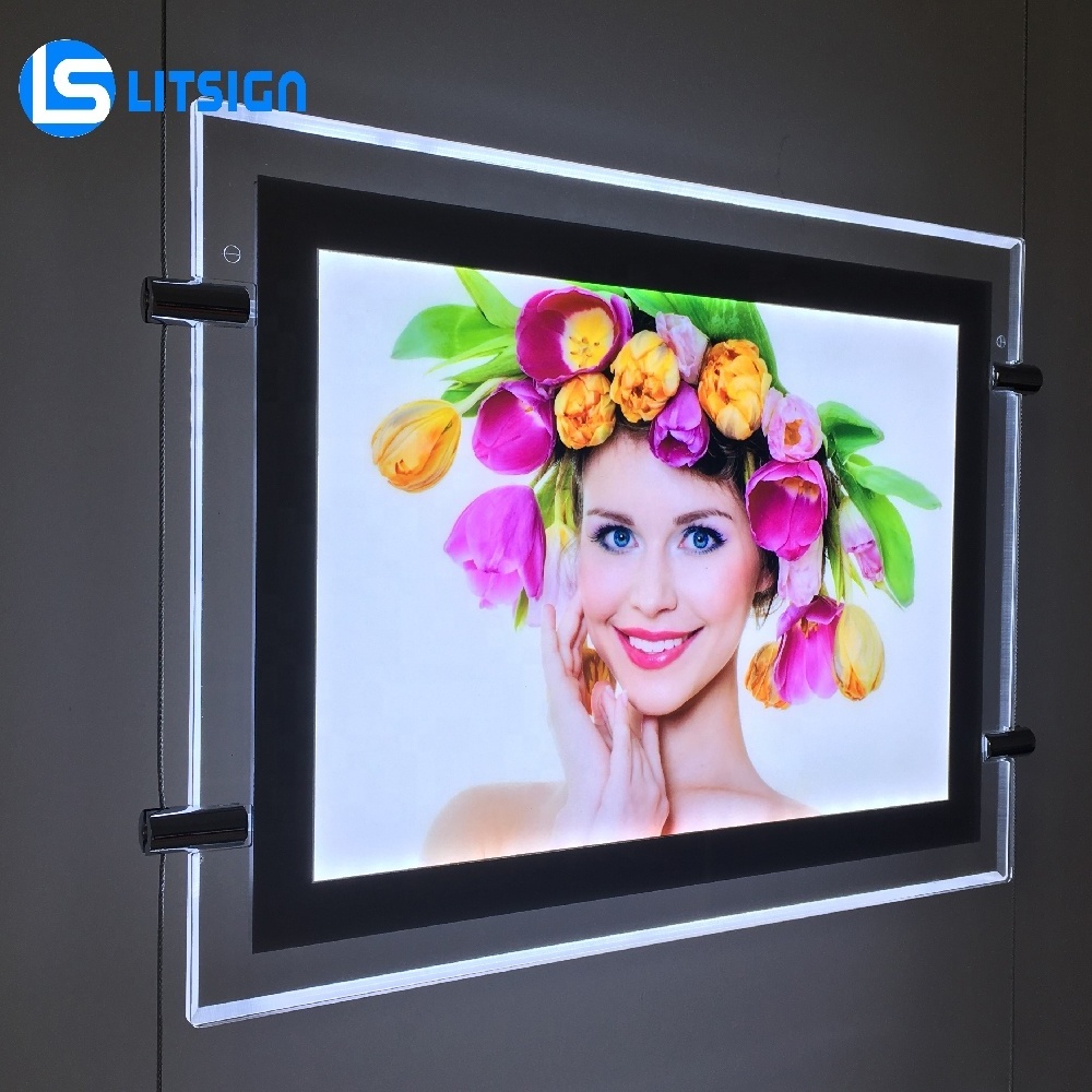 backlit column acrylic sheet shadow picture frame material duratrans led panel a1 slim light box for advertising