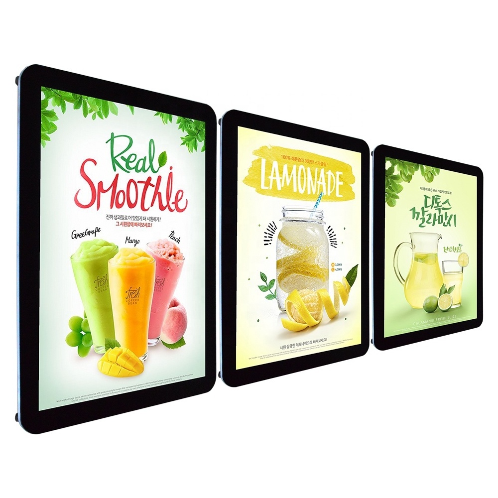 a2 a3 cafe takeaway fast food led electronic magnetic wall mounted advertising menu sign restaurant light board