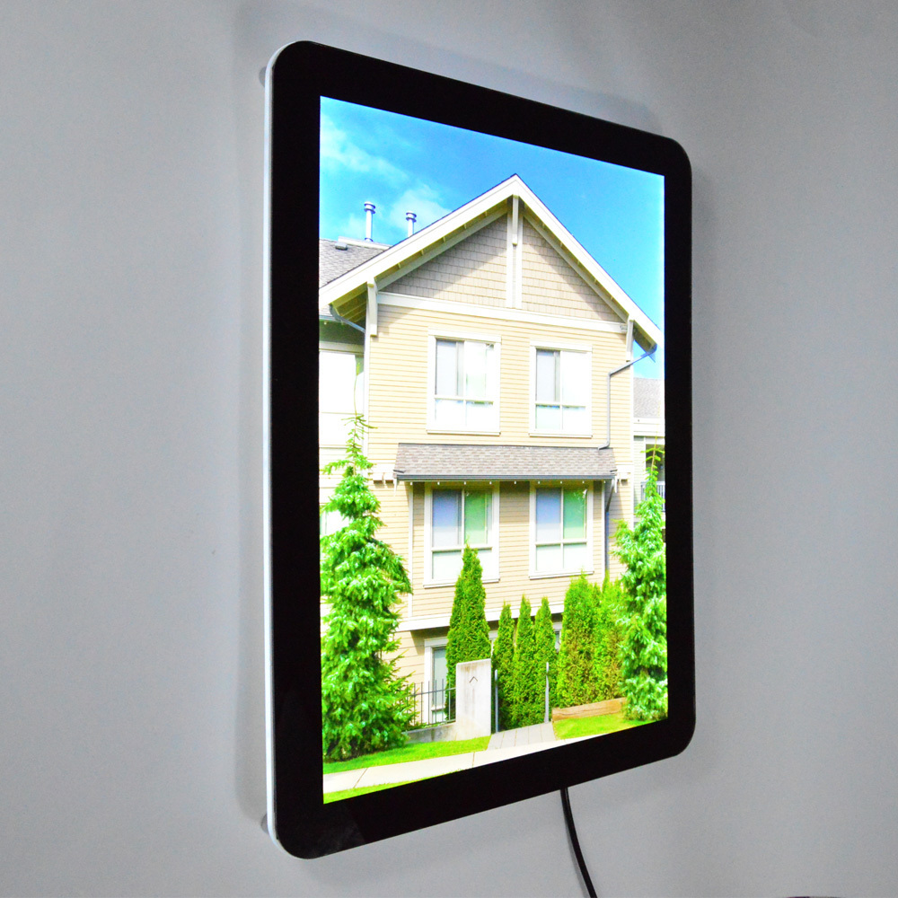 hotsale UK A0 A1 A2 A3 A4 acrylic billboard display customized light box led menu panel