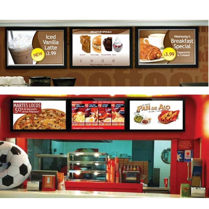 trade show booth publicidad advertising display garments aluminum extrusion menu display light box