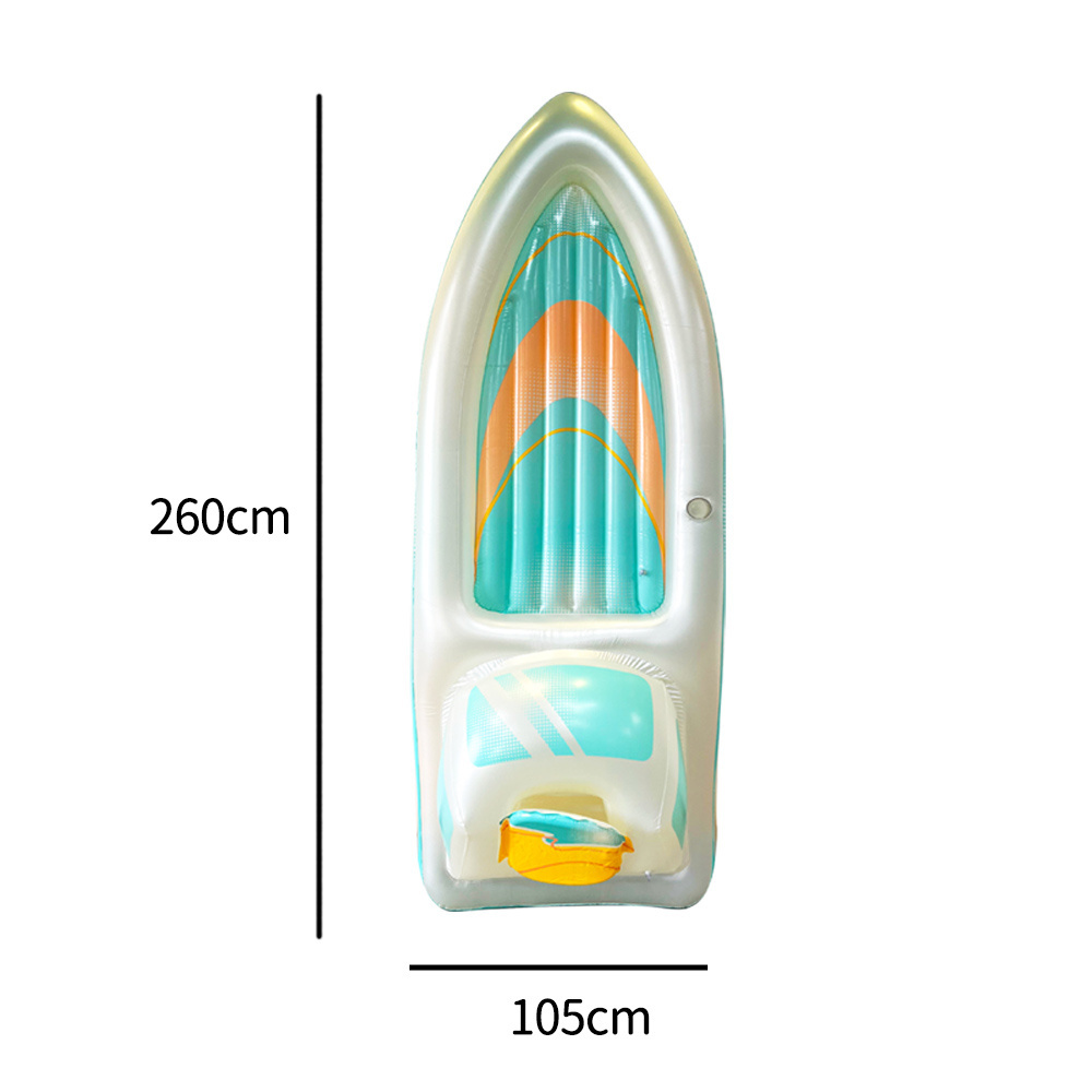 B03 Factory Boat Shape Pool Float Custom Summer Beach Swimming Pool Float Inflatable Pool Toy tanning