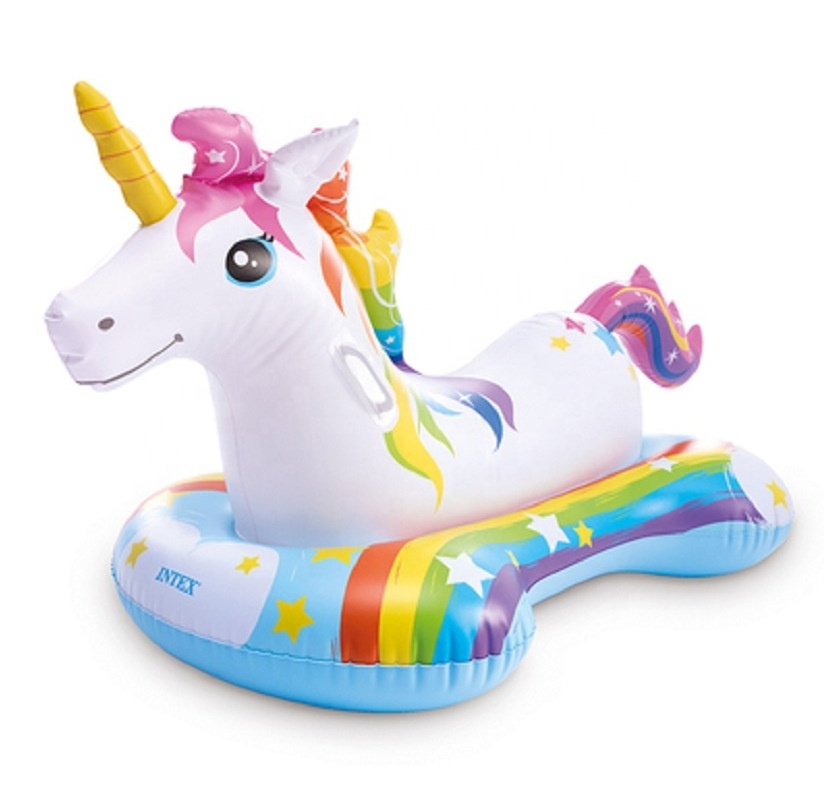 B01 Original intex Pool Floats  UNICORN RIDE-ON Inflatable Pool Float For Kids pool accessories toys