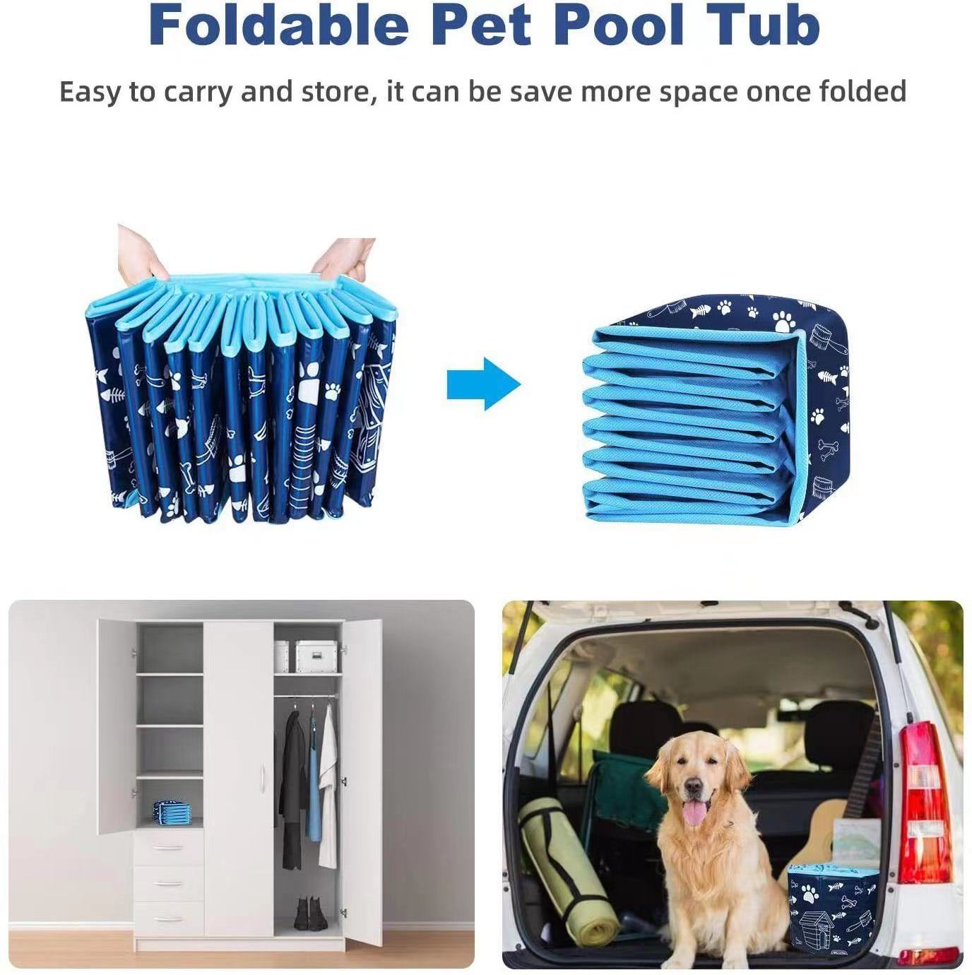 A01 Seasonic Pet pool inflatable ice bath tub cold plunge muti-specification pet foldable dog swimming pool