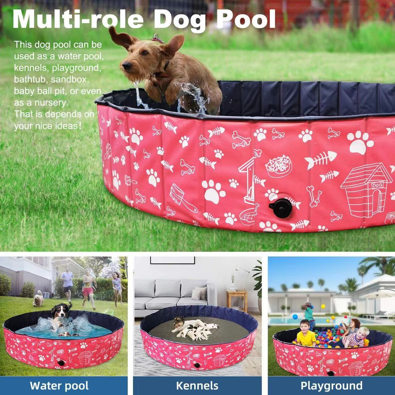 A01 Seasonic Pet pool inflatable ice bath tub cold plunge muti-specification pet foldable dog swimming pool