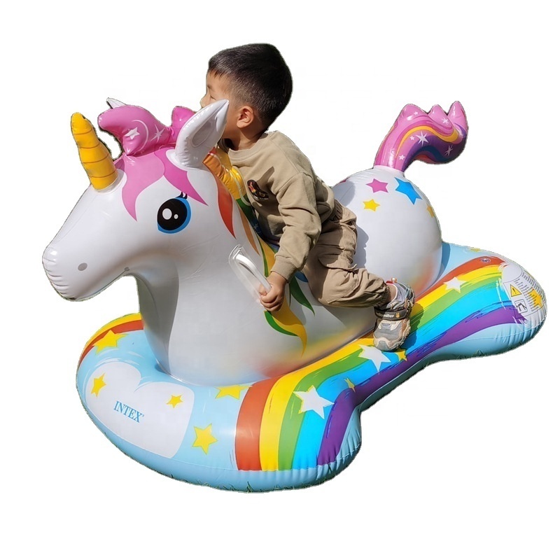 B01 Original intex Pool Floats  UNICORN RIDE-ON Inflatable Pool Float For Kids pool accessories toys