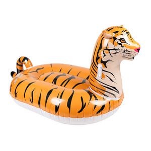 B01 PVC Inflatable Tiger Rider/Animal Water Swimming Pool Float Tiger animal theme pool floats swimming & diving equipment