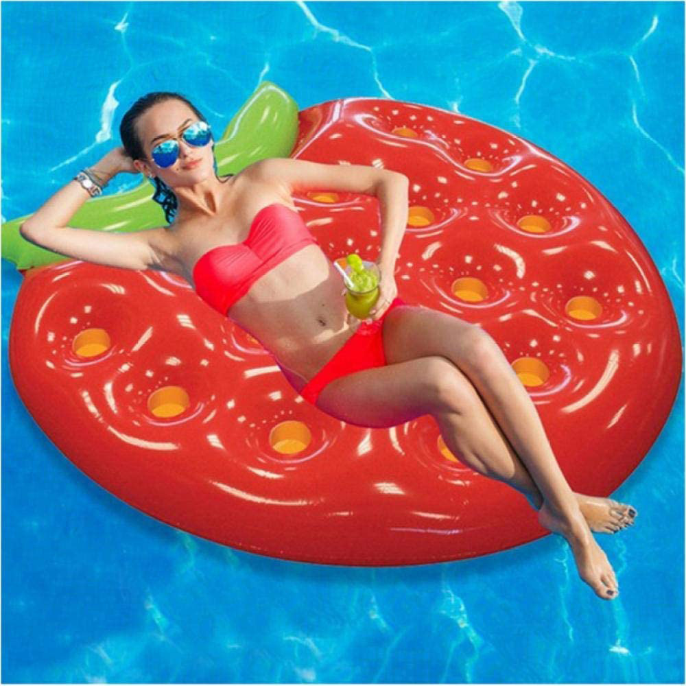 B03 PVC Inflatable Pool Float Strawberry Raft Float for Lakes Beaches and Rivers factory custom float