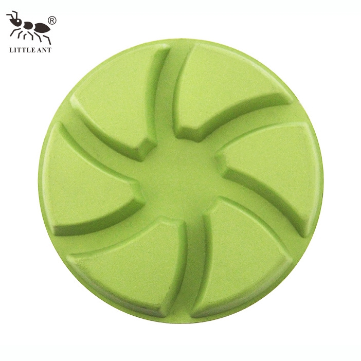 LITTLE ANT Epoxy Resin for Concrete Floors Wholesale 4inch 6 Teeth Polishing Pads Diamond for Gem Stone Concrete