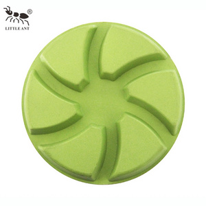 LITTLE ANT Epoxy Resin for Concrete Floors Wholesale 4inch 6 Teeth Polishing Pads Diamond for Gem Stone Concrete