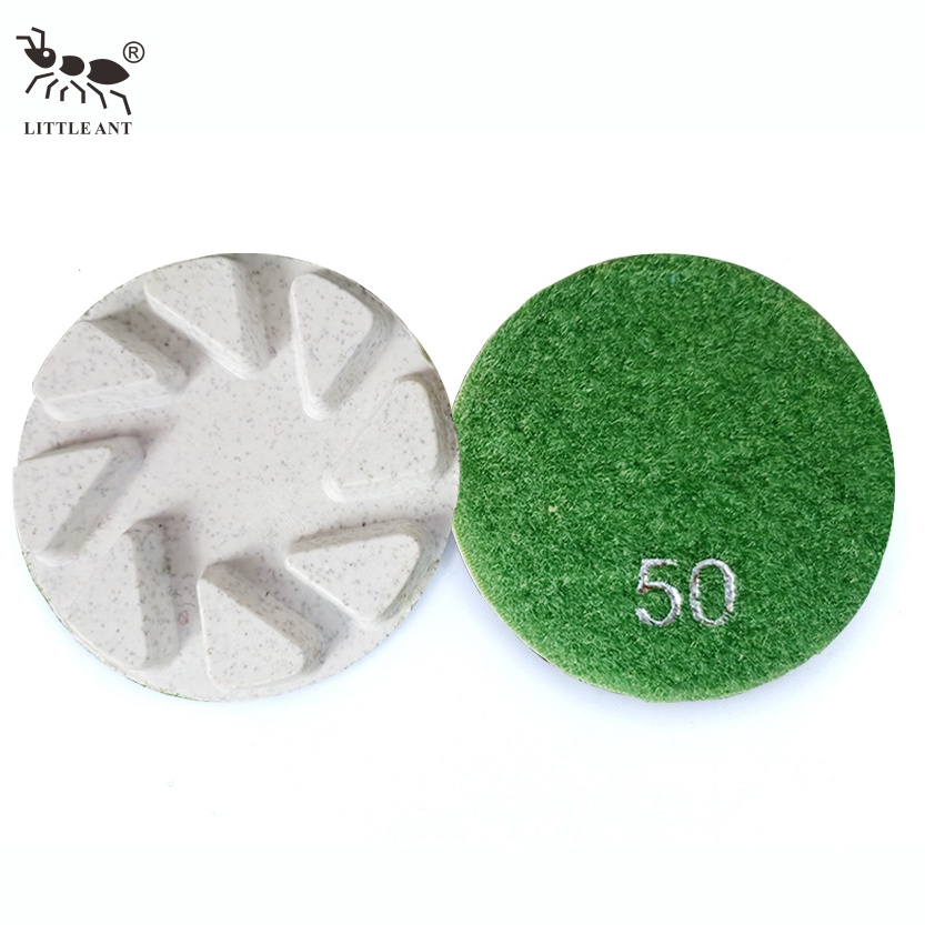 LITTLE ANT Marble Granite Quartz Concrete Polishing Pads  Epoxy Resin Diamond Floor Grinder Buffing Pad Discs