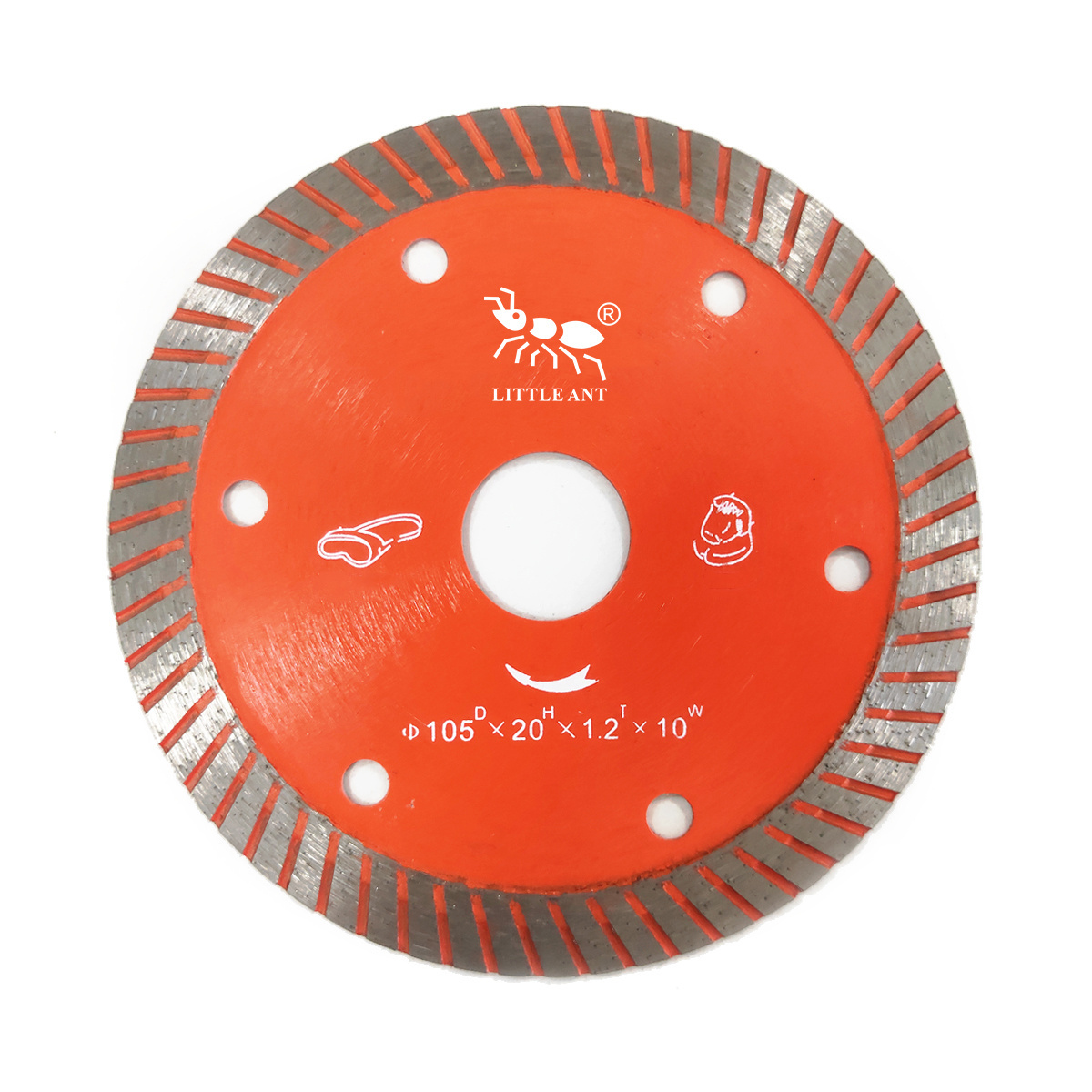 LITTLE ANT 4 Inch Turbo Super Thin Factory Sale Sinter Cutter Ceramic Dry Circle Cutting Disc Porcelain Tile Diamond Saw Blade