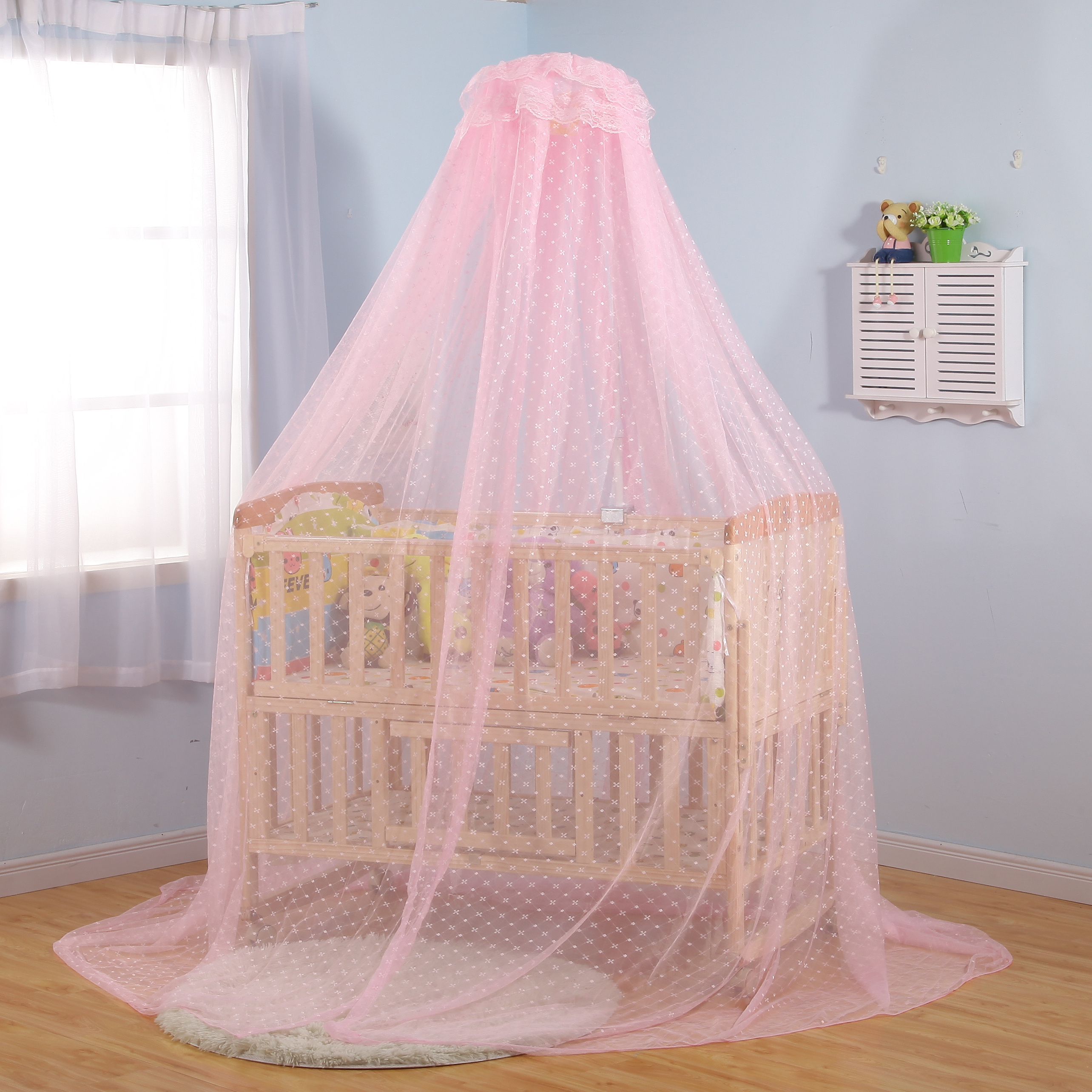 Little Bay Produced Infant Mosquito Net Crib Hanging Mosquito Net Crib Dome Mosquito Net with Bracket