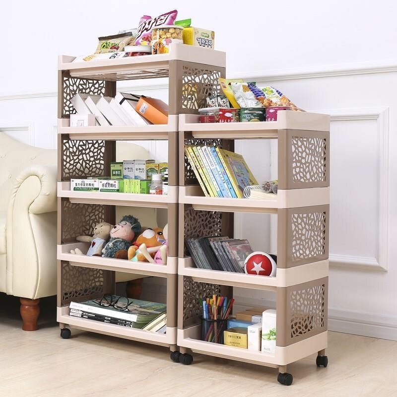 Multi Function Space Saving Plastic 3 Tiers Storage Rack Sundries Storage Shelf