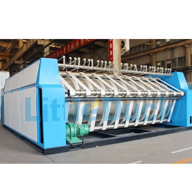 Steam heat double roller industrial  laundry ironing machine laundry flat work press ironer for hotel laundry machines