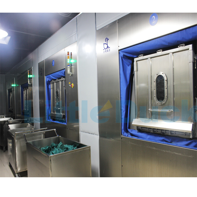 200kg hospital laundry barriers washer extractor