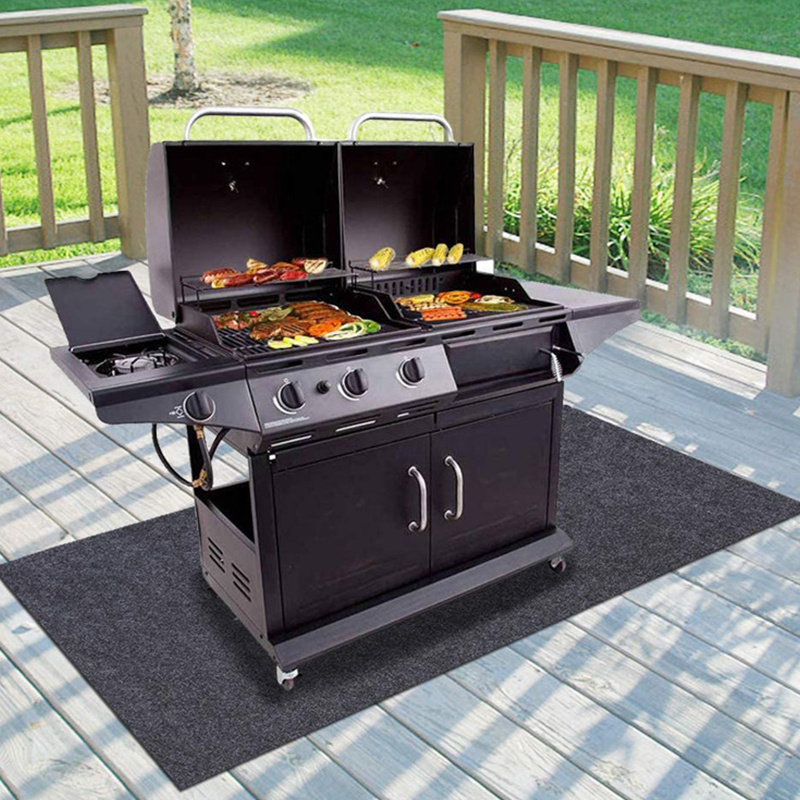 High Quality Heat Resistant BBQ Fire Pit Grill Mat Hot Selling Grill Protective Deck And Patio Mat BestSuppliers