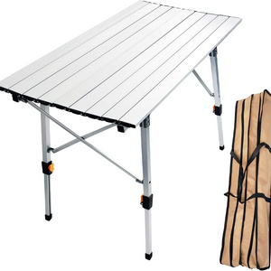 Multifunction BBQ fishing table Outdoor folding table Aluminum omelet table for Camping hot pot