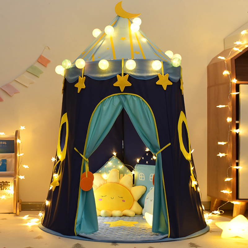 Children's tent play house indoor yurt toy playing teepee cheap house home decoration game playhouse kids tents for baby