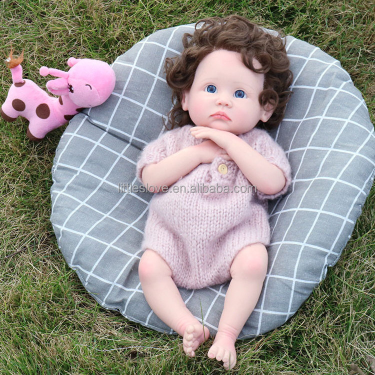 Full Body Solid Silicone Reborn Baby Dolls 18Inch Waterproof Newborn Baby Reborn Doll Silicone For Sale Bebe Reborn Dolls