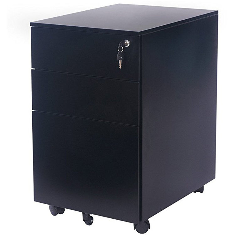 Ergonomic with Lock and Wheels with Anti-Tilt Mechanism and Hanging Drawer for A4 or  Letter Files vertical metal file cabinets