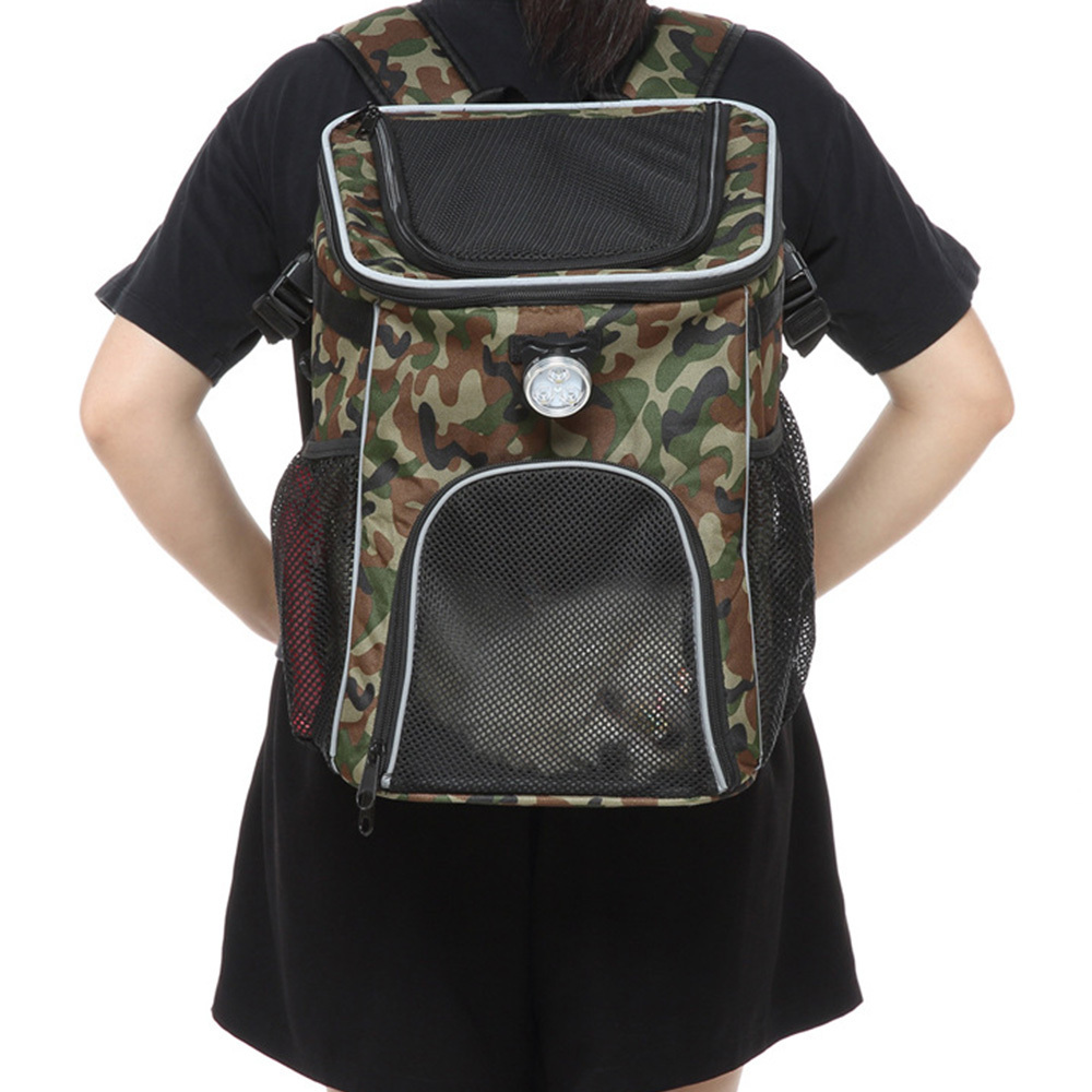 Custom Pets Carriers Bag for Ebike Large Capacity two Windows Comfortable Breathable Bicycle Pet Bag Dogs Cat Backpack Carrier