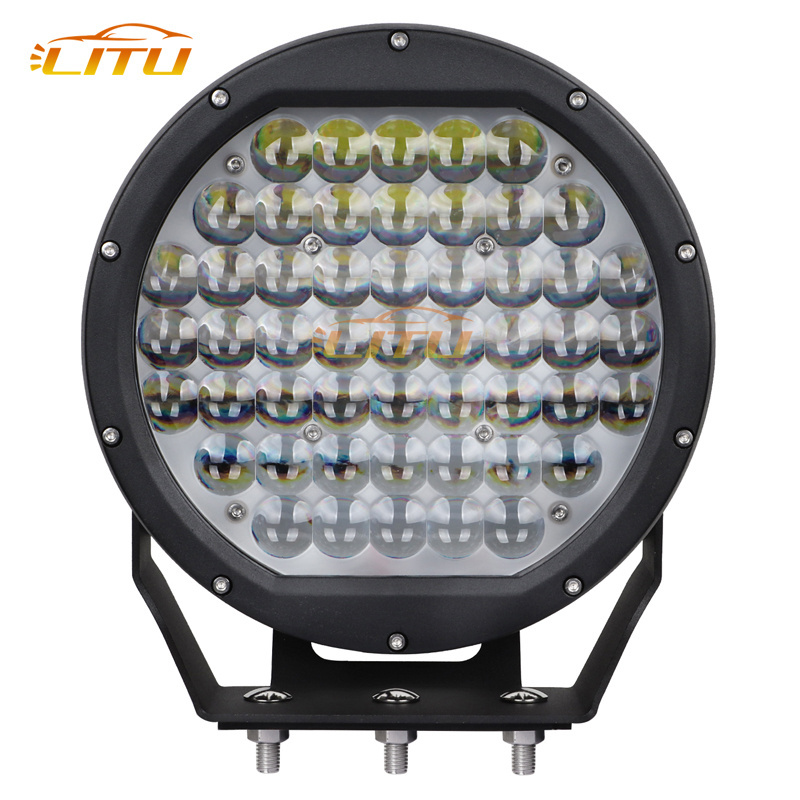 Round 10 inch 510W led work lights high power 12v 24v led driving light for vehicle mounted offroad 4x4 car truck led spotlight