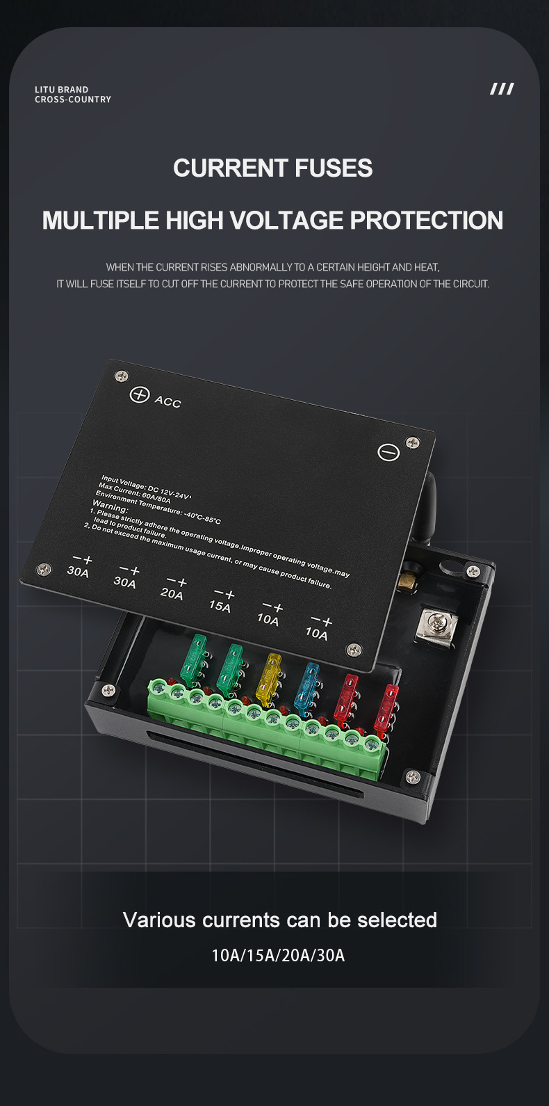 RGB 8 Gang Switch Panel 3 Silicone Button Universal Circuit Control Relay Box Multifunction Auxiliary Switch Panel