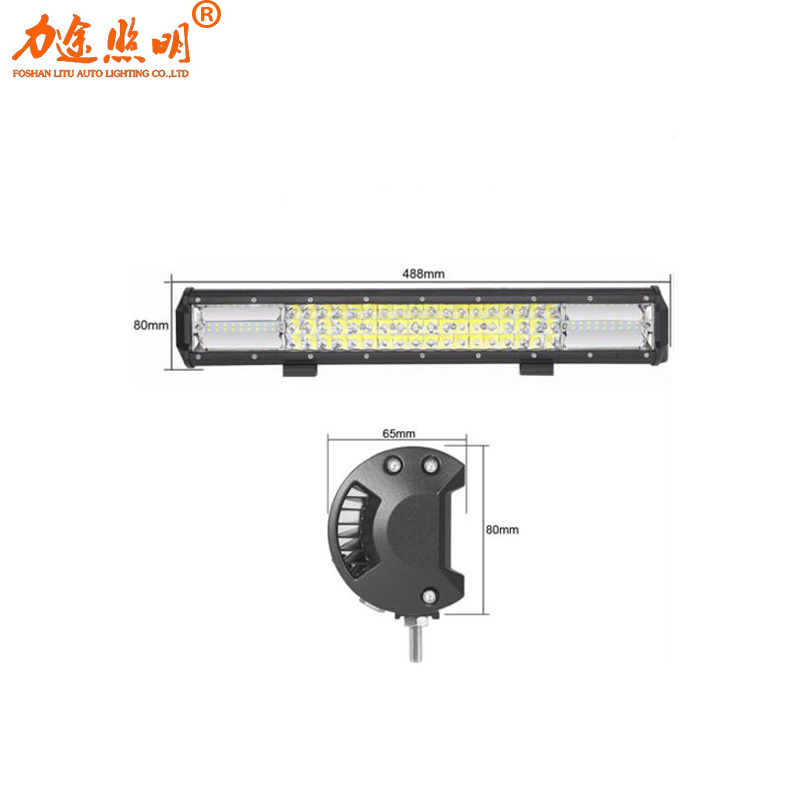 Light Bar 288w 3 Rows High Power 20inch Triple Row Truck Led Work Light Bar For SUV ATV UTV BOAT