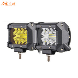 2020 LITU 60W 4 inch LED Work Light with Tri-Purpose Far Shooting Auxiliary Headlight for Motorcycles/Bicycles/Auto/Offroad