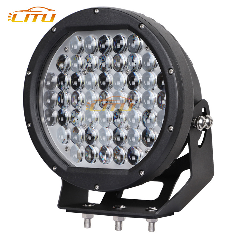 Round 10 inch 510W led work lights high power 12v 24v led driving light for vehicle mounted offroad 4x4 car truck led spotlight