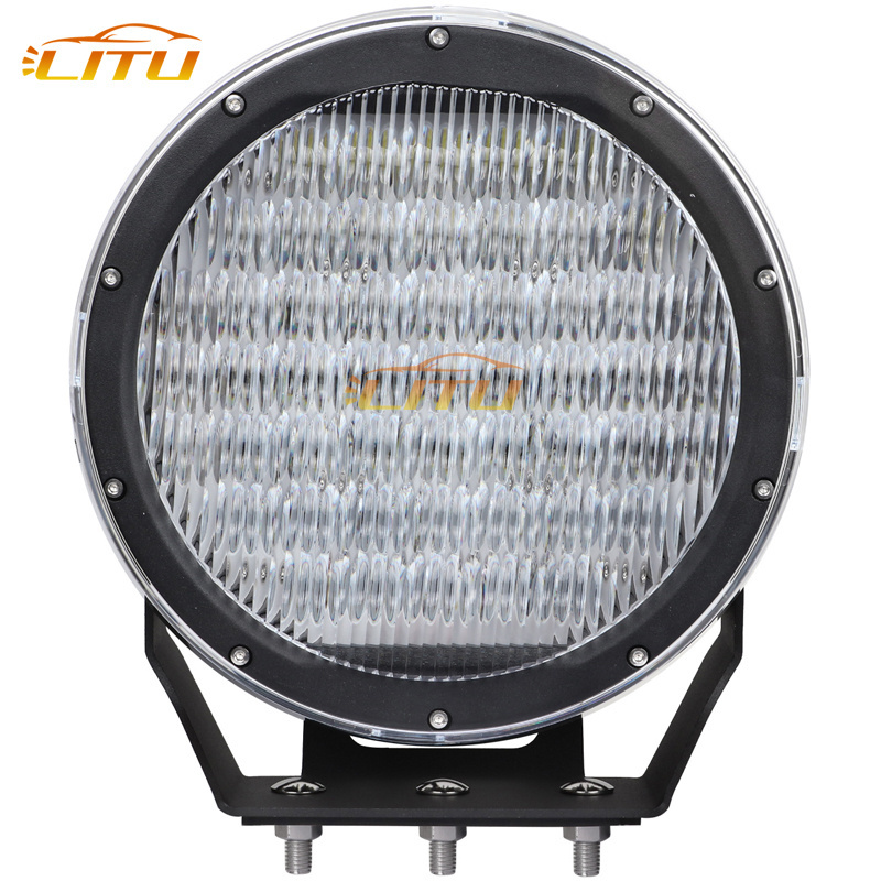 Round 10 inch 510W led work lights high power 12v 24v led driving light for vehicle mounted offroad 4x4 car truck led spotlight