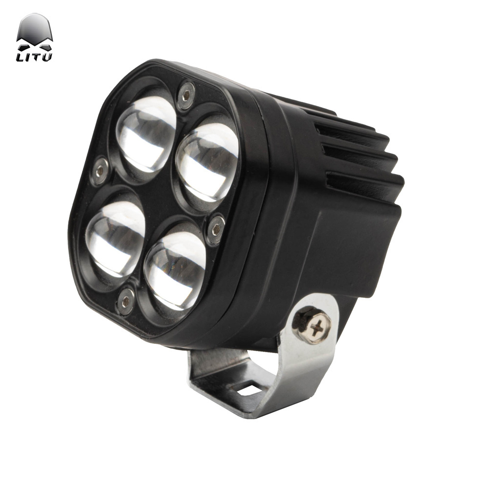 New 120W High Power 3inch Dual Color 5D Projector Led Fog Light, Bumper Cube Spot Beam Offroad 4x4 Backup Led Work Light