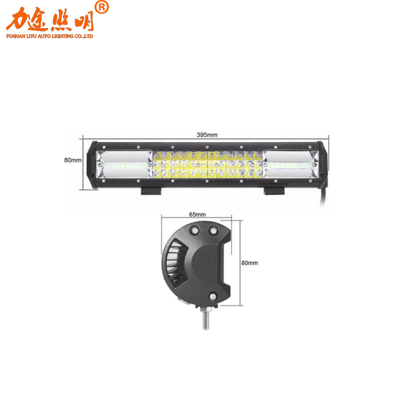 Light Bar 288w 3 Rows High Power 20inch Triple Row Truck Led Work Light Bar For SUV ATV UTV BOAT