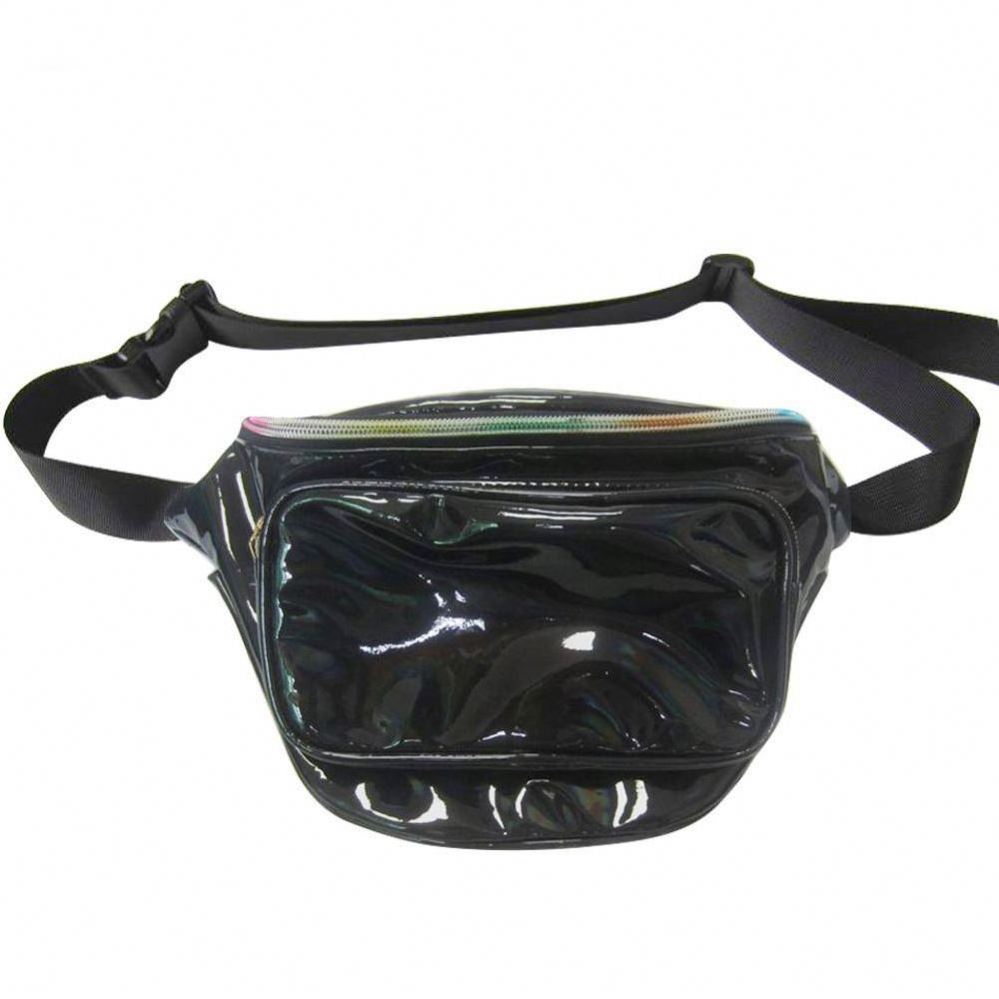 Popular Travel Beach Holographic Kangaroos Laser PU Hip Waist Pack Belt Pouch Women Hologram Shoulder Bag Fanny Pack Waist Bag