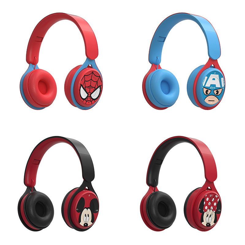 Spider man Surround Stereo Fashion Custom BT Wireless Headphones For Mobile Phone For Kids/Adults