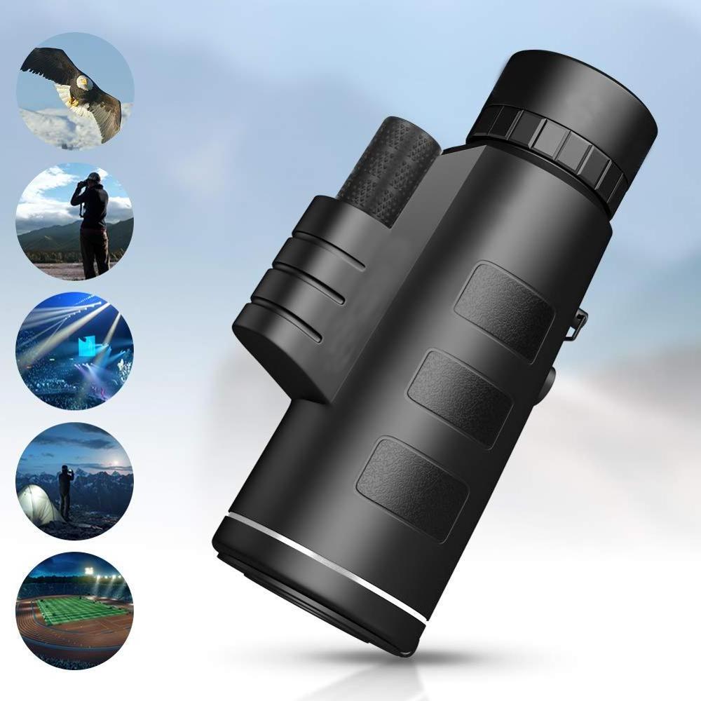 Long Range 40X60 High Definition Zoom Lens Optics Hunting Monocular Scope For Adults