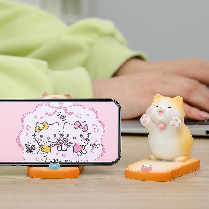 2023 Universal Cartoon Cute Mobile Phone Accessories Foldable Desk Table Phone Stand Mobile Phone Holders