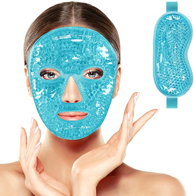 beauty facial mask gel reusable hot and cold compress face mask gel ice packs for face