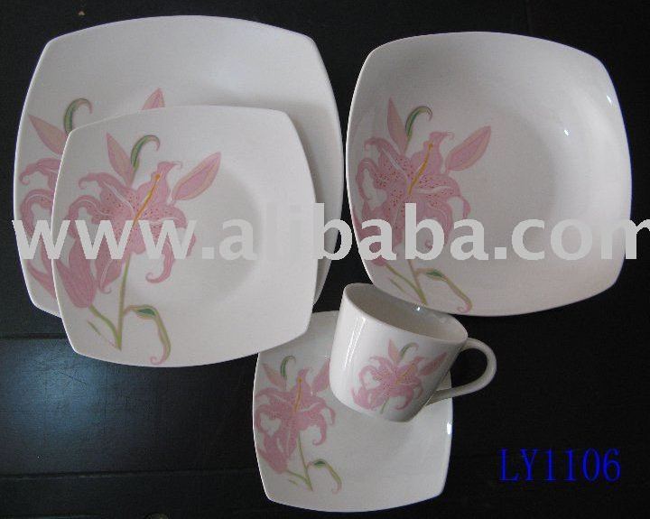 porcelain dinner set 20pcs decal design