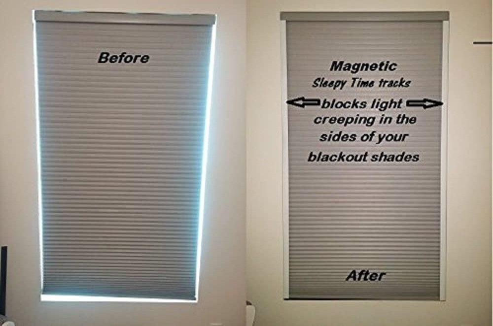 100% Blackout Light Blocker PVC for zebra blinds Light Blocking Strips roller shades honeycomb blinds block light