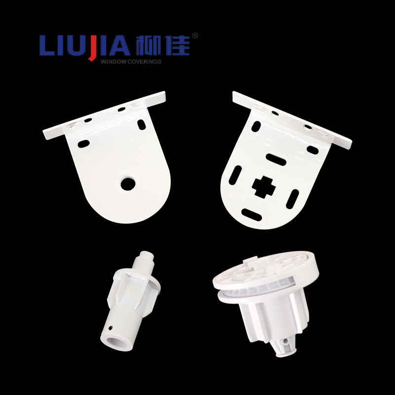 38 mm Roller Blinds Accessories/Components, Plastic Metal Bracket White Color Roll up Mechanism