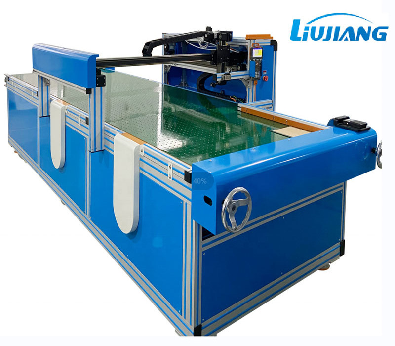 Liujiang Hot Sale Multi-functional Packing Box Cold glue or Hot Melt Glue Automatic Conveyer Belt Assembly Line Glue Machine