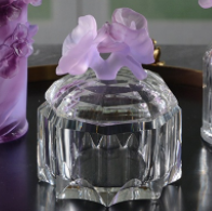 Modern Luxury Handmade Apple Shape Crystal Glass Candle Jar Sundries Jewelry Sandalwood OUD Chocolate Storage Candy Jar