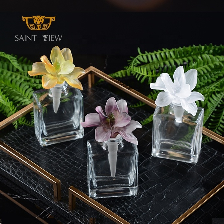 New Wedding Europe Party Decorations Crystal Flower Giveaways Perfume Bottles