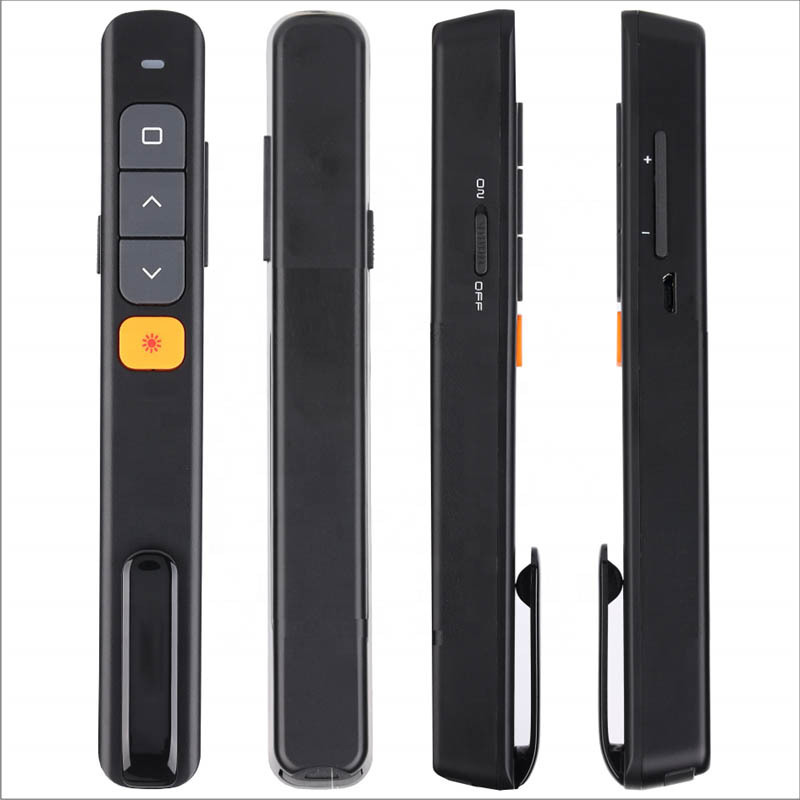 Hot Selling  USB and TYPE C  Wireless Presenter Remote Control Red Laser Pointer For Computer Teaching