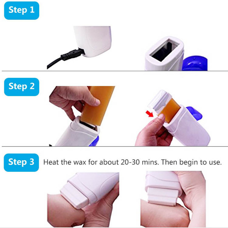 OEM 100ml Depilatory Waxing Roller Heater Cartridge Single Double Wax Roll Wax Warmer for Hair Removal