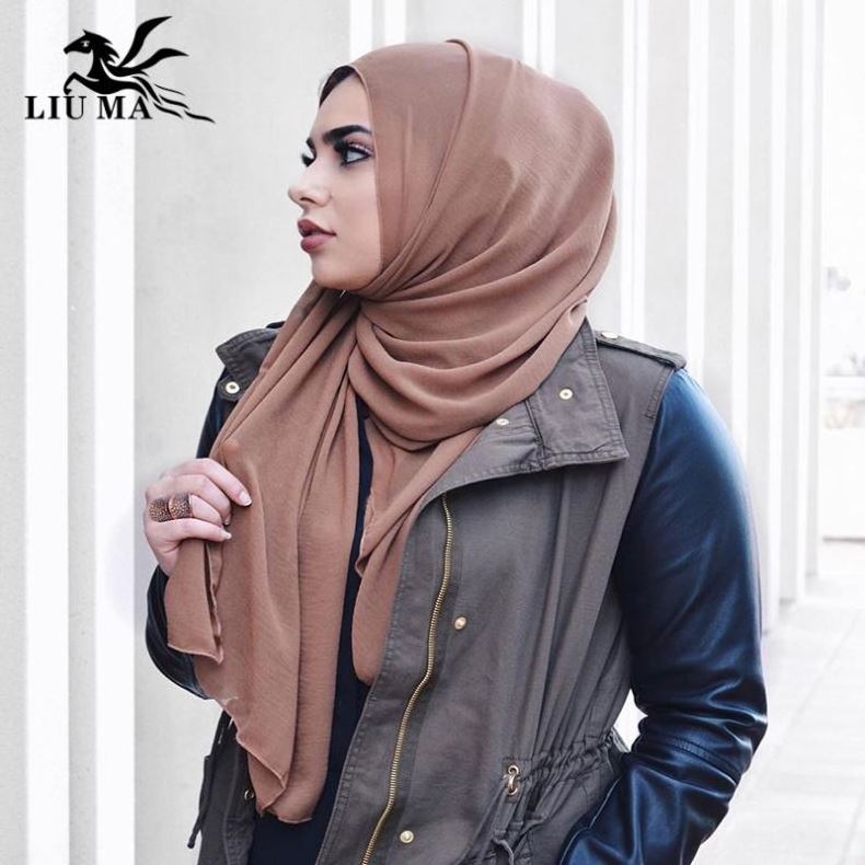 Kuwaiti Duck Scarf Women Stretchy Hijab Jersey Knit